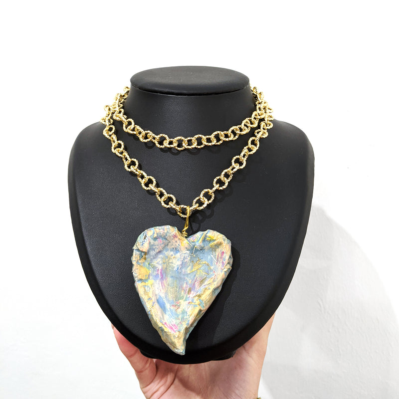 Big Heart Long Necklace - Found in Italy