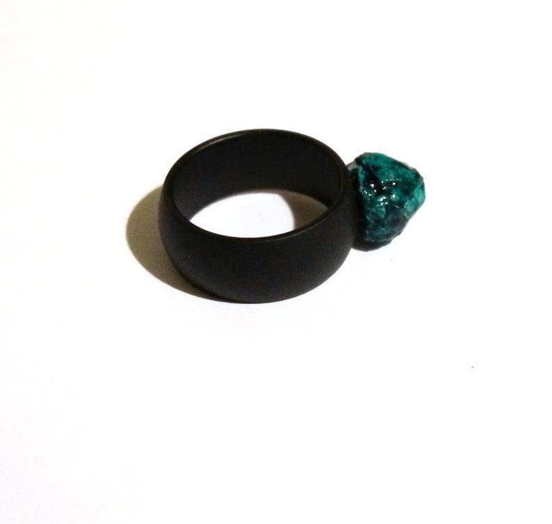 Black & Green Ring - Found in Italy