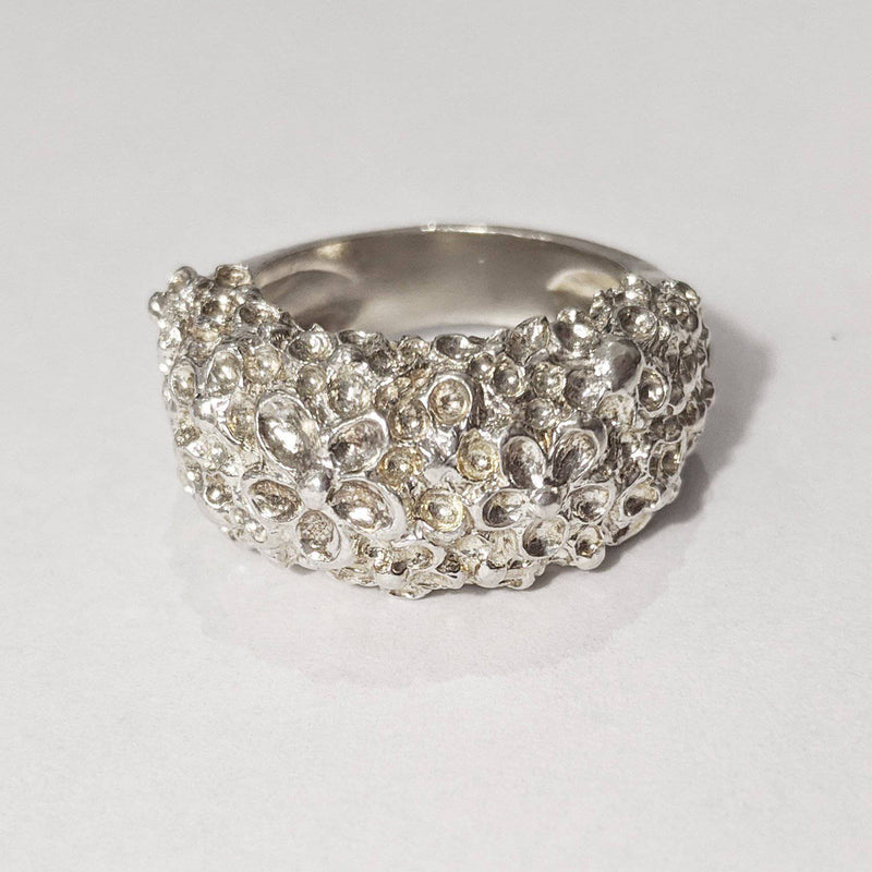 Large Sterling Solid Silver Ring - Found in Italy