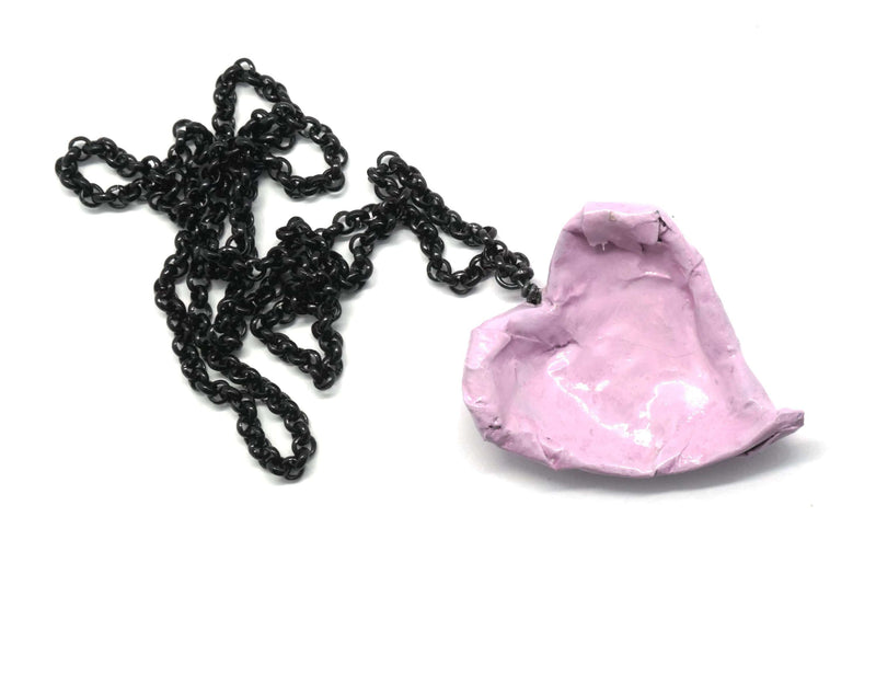 Pink Heart Necklace - Found in Italy