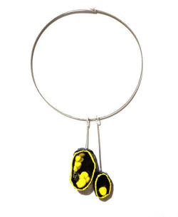 Black & Yellow Necklace - Found in Italy