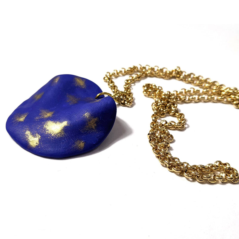 Blue & Gold Necklace - Found in Italy