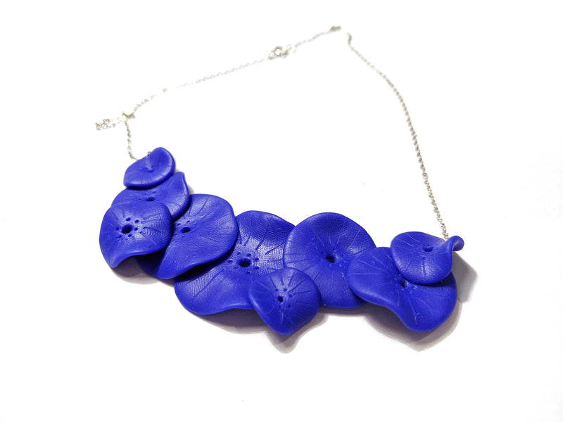 Blue Clay Flower Necklace - Found in Italy