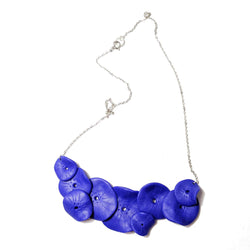 Blue Clay Flower Necklace - Found in Italy
