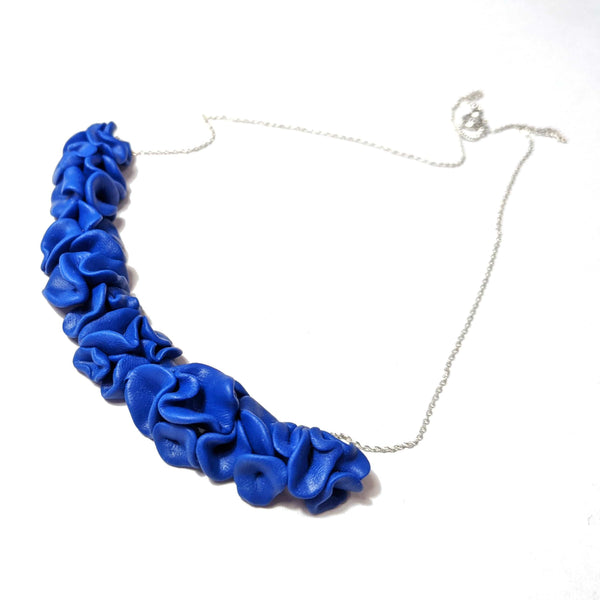 Blue Clay Flowers Necklace - Found in Italy