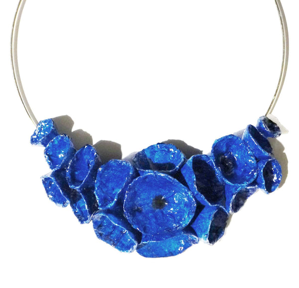 Blue Porcelain Necklace - Found in Italy