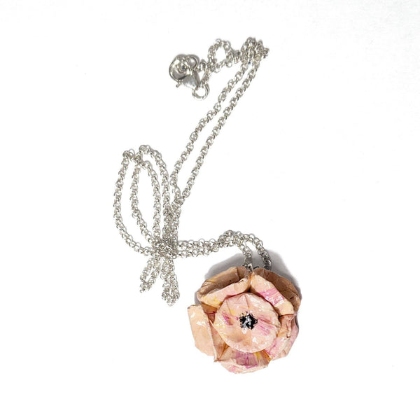 Pink Flower Necklace - Found in Italy