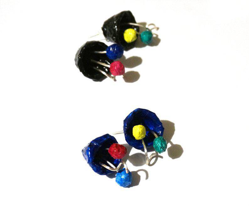 Multi-Colored Bouquet Earrings - Found in Italy