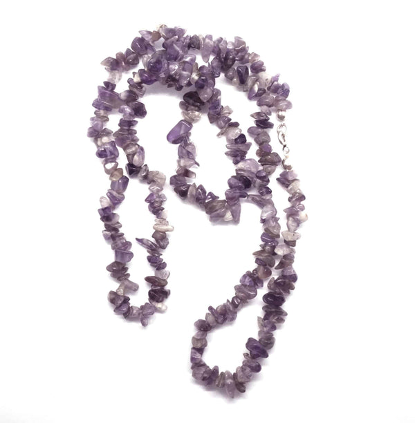 Long Amethyst Necklace - Found in Italy