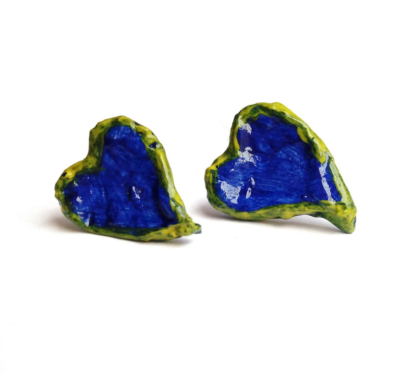 Heart Shaped Earrings - Found in Italy