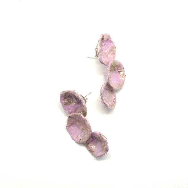 Pink & Gold Earrings - Found in Italy