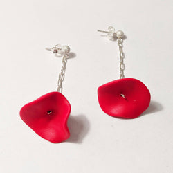 Minimalist Poppies Earrings - Found in Italy