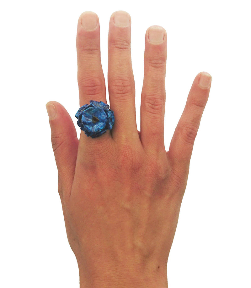 Blue Flowers Ring - Found in Italy