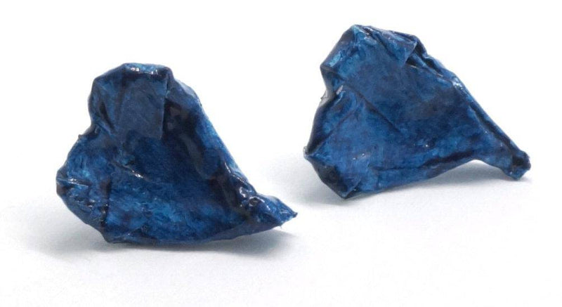Blue Heart Earrings - Found in Italy