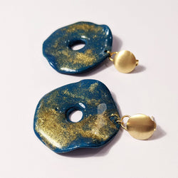 Dangling Gold Dust Earrings - Found in Italy