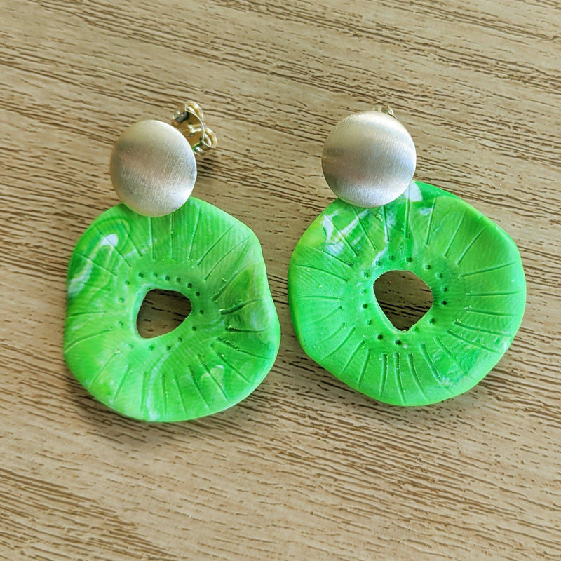Round Clay Earrings - Found in Italy