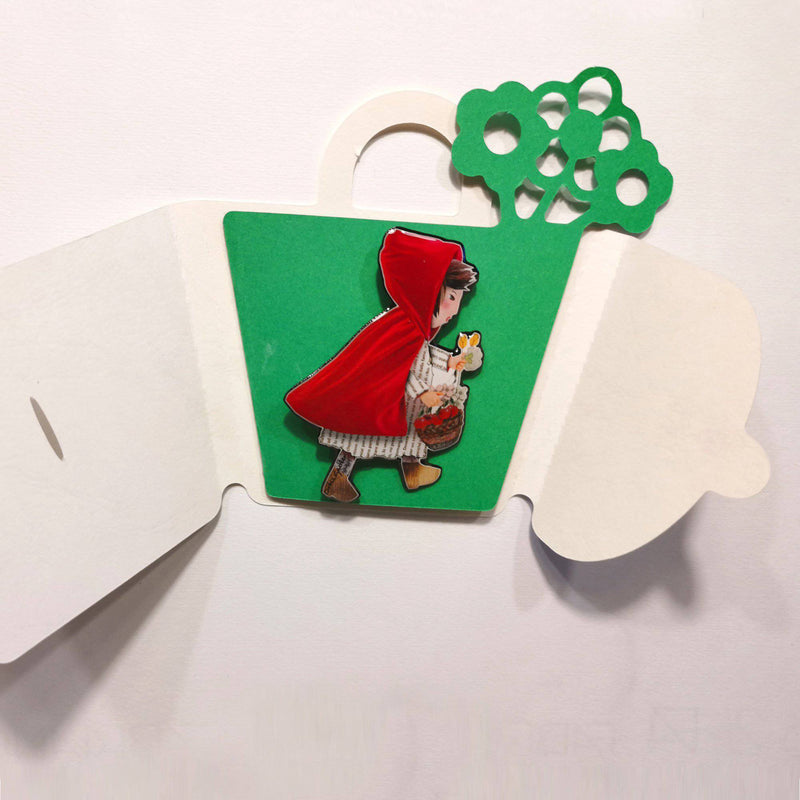 Little Red Riding Hood brooch - Found in Italy