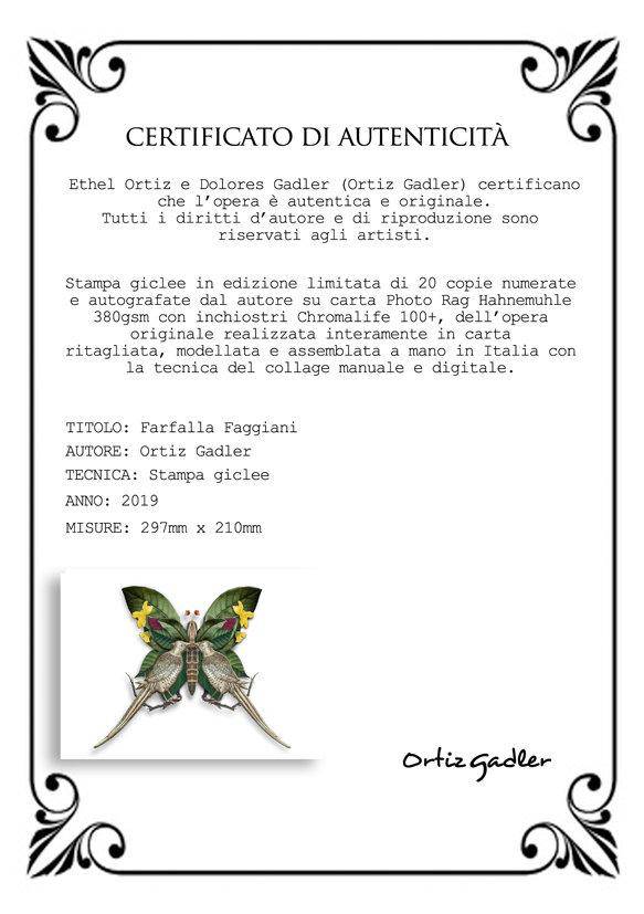 Farfalla Faggiani Fine Art - Found in Italy