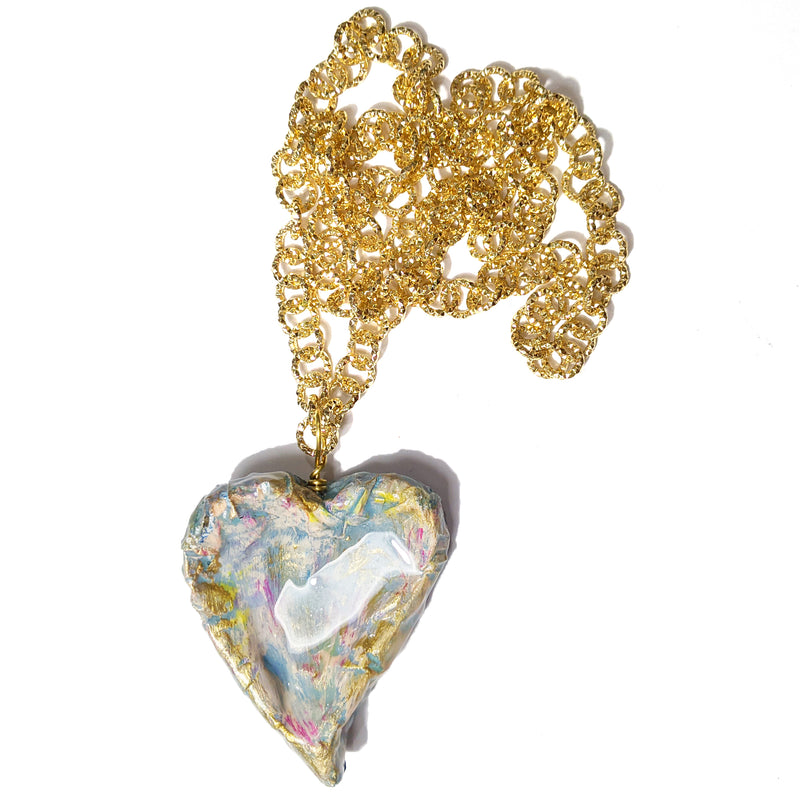 Big Heart Long Necklace - Found in Italy