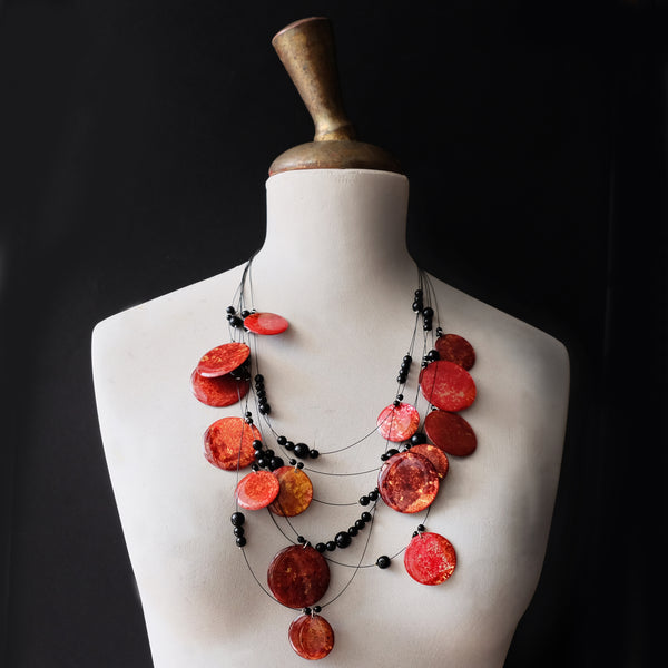 Red Ethel Necklace - Found in Italy
